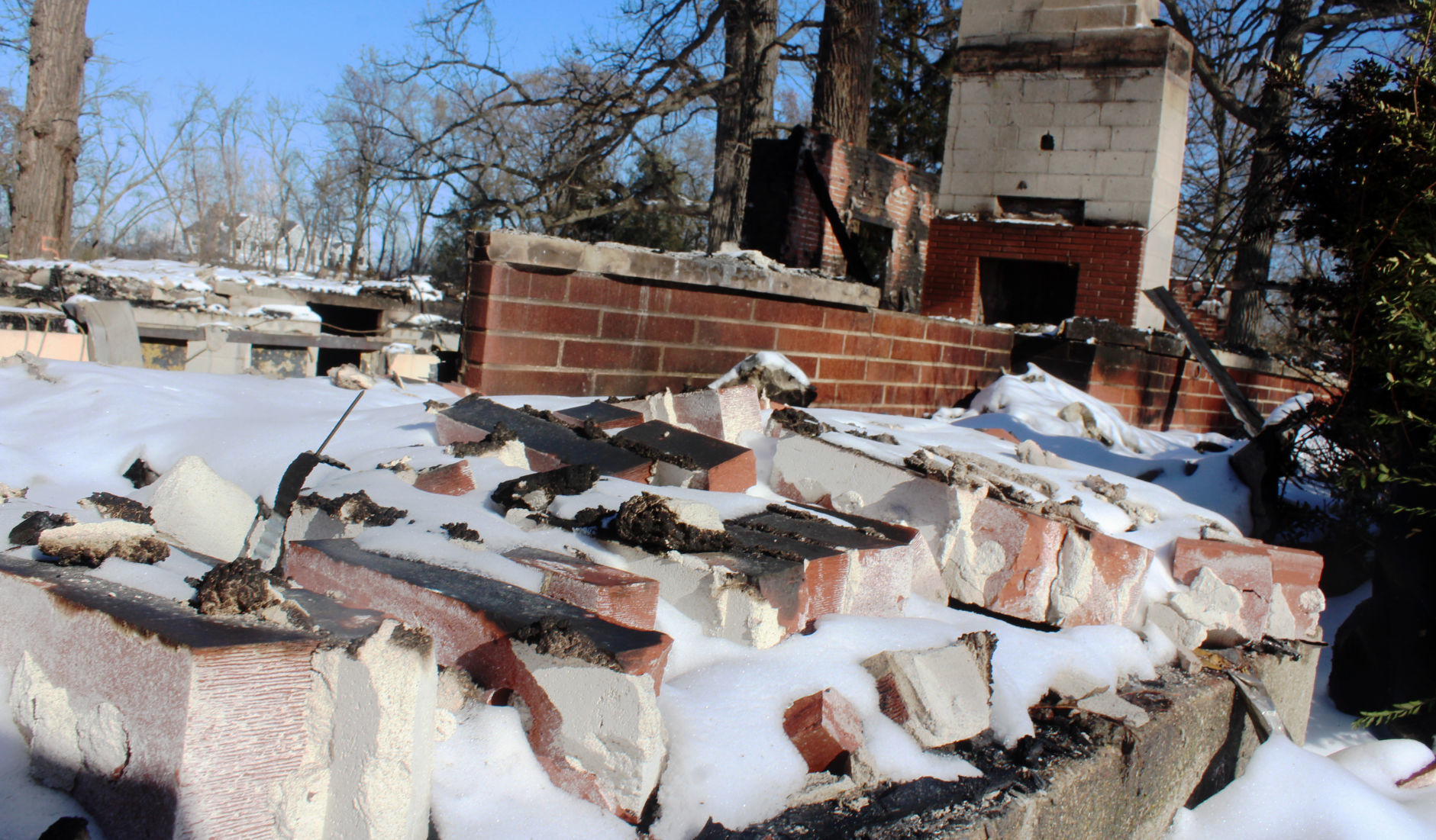 Stairs up to what had been the front porch